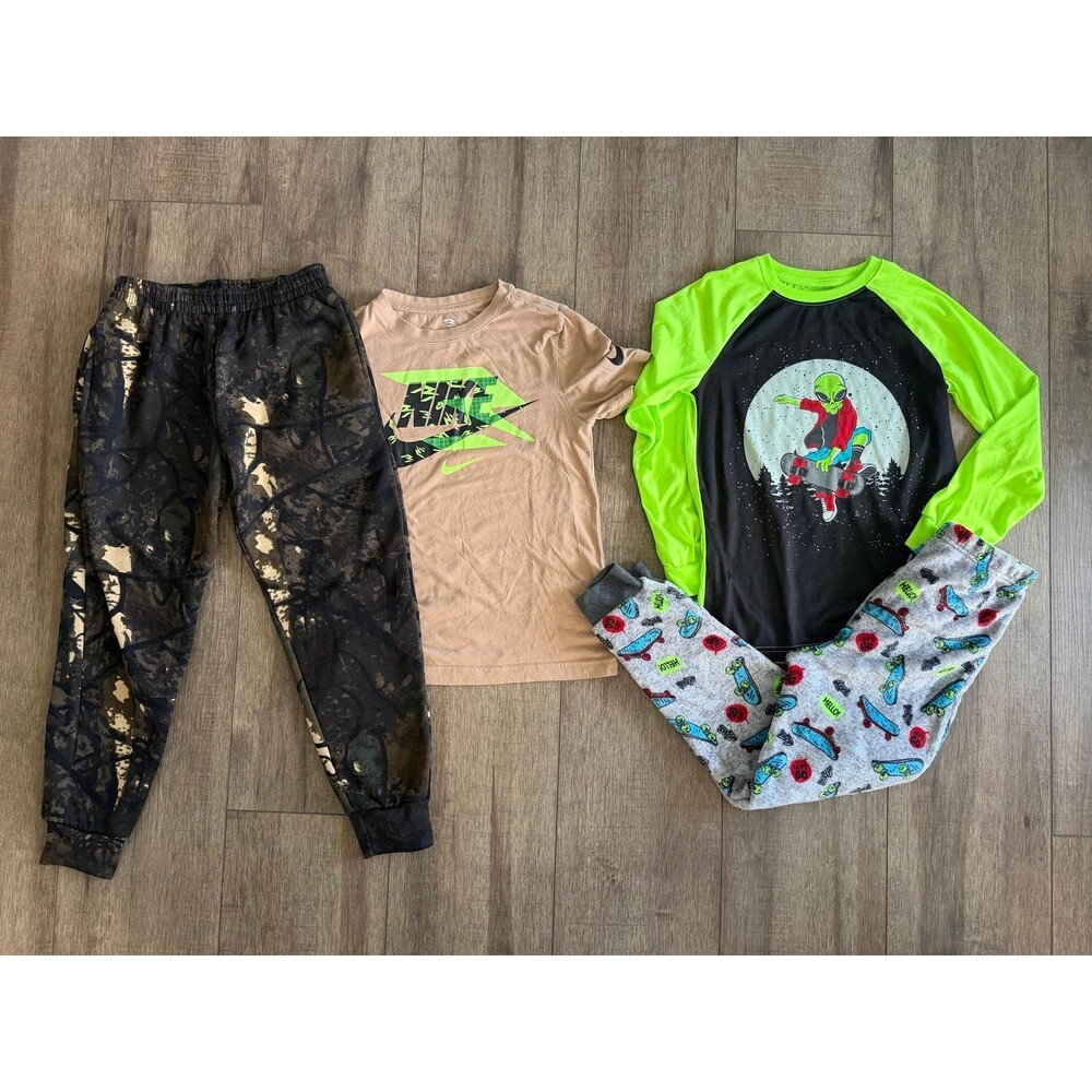 Boys size 10/12 bundle Nike camouflage pajamas